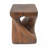Wood-Like Texture MGO Twist Shape Side Table-579227081