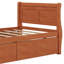 Wood Platform Bed With Drawers And Streamlined Headboard & Footboard-2003465417-2003465408