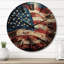 Horloge murale en bois massif Antiqua-1987001277