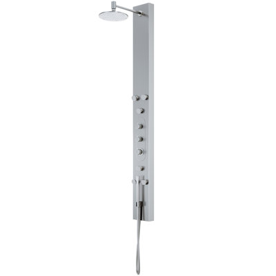 Système de douche à 6 jets avec douchette à main et pomme de douche réglable EZDivert ™ H 67 po x l 6 po Dilana