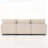 Modular Velvet U-Shaped Sofa with Ottoman and Lumbar Pillows, Deep Seating for Ultimate Comfort and Style-1531117126