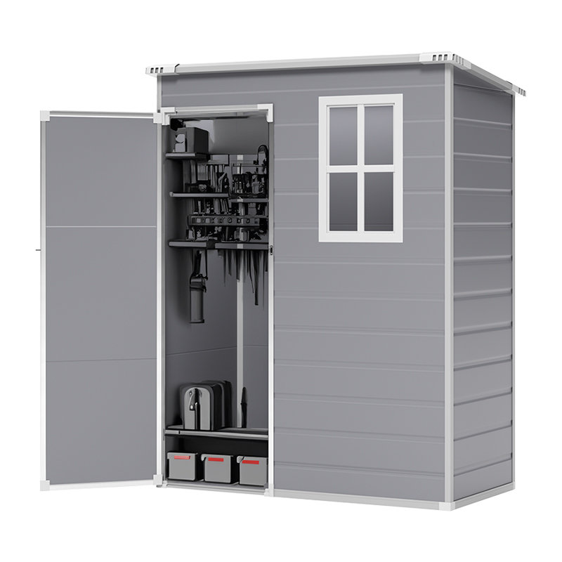 5X3FT Outdoor Plastic Garden Storage Shed