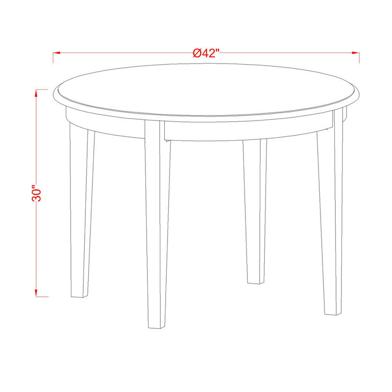 5 Piece Modern Dining Table Set Includes a Round Kitchen Table and 4 Faux Leather Dining Room Chairs, 42x42 Inch, Cappuccino