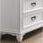 Clelane Wood 3-Drawer Nightstand, Weathered White And Gray