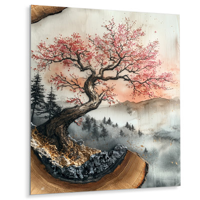 Joquita I -Cherry Blossom Metal Wall Art