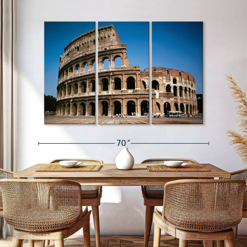 Roman Colosseum Ruins, 42" H x 65" W