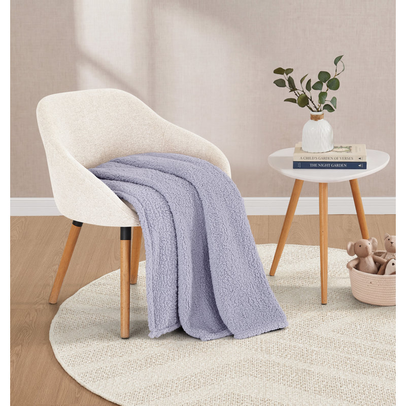 My World Cloud Sherpa Throw, Lavender