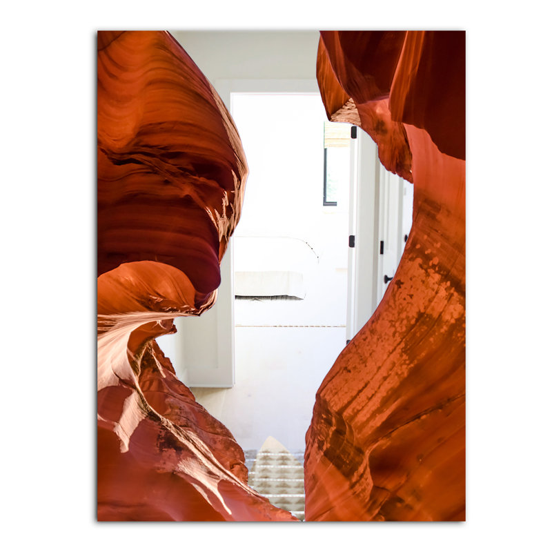 Miroir mural grand sans cadre Grand Antelope Canyon, H 39,4 po x l 29,5 po