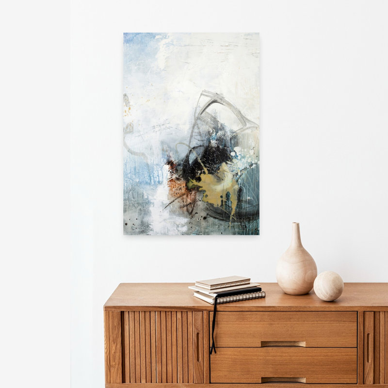 Implosion Abstract Contemporary Art, 24" H x 16" W
