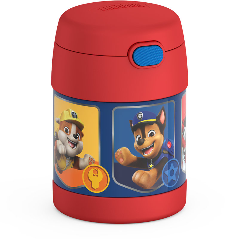 10 oz Pot à nourriture avec cuillère pliante en plastique - Pat 'Patrouille (garçon), Funtainer®