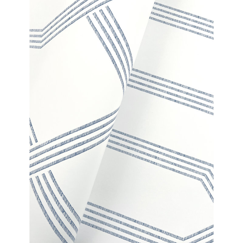 Palisade Geometric Wallpaper Double Roll, Blue