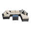 Vasilis 7 Seater Rattan Sofa Set-1928529091