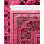 Tapis rose en laine noué à la main Carreon 3 pi 2 po x 5 pi 4 po