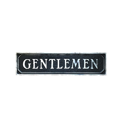 Panneau de porte Gentlemen