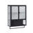 Dalet Modern Two-door Wall Cabinet with Enclosed Storage,Open Shelf and Towel Rack-158789064