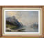 «Rustic Countryside Vintage Mountainside Country Lake», reproduction encadrée sur papier-91356339-91356340