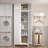 Kitchen Pantry Cabinet, 90" Tall Metal Storage Cabinet, Food Pantry Cabinets With Doors And Shelves, Storage Cabinets For Living Room, Dining, White,16" D X 32" W X 90" H, Assembly Required-1846389777