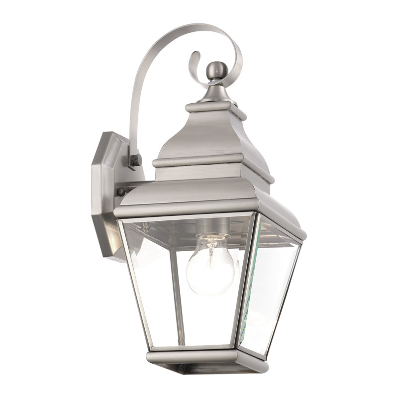 Anousha Solid Brass Wall Light, Brushed Nickel