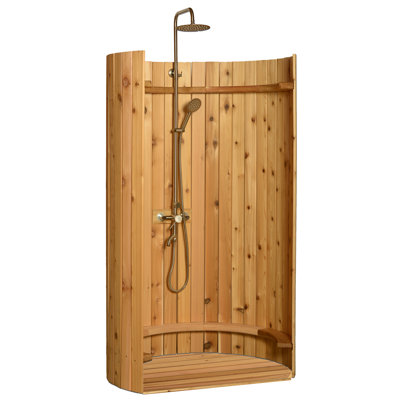 Portable Free Standing Outdoor Shower and Footwash Spout