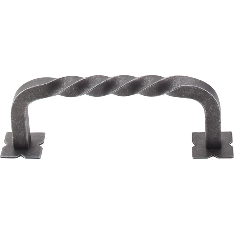 Twist Bar pull, Patina Black, 3 3/4" Center to Center