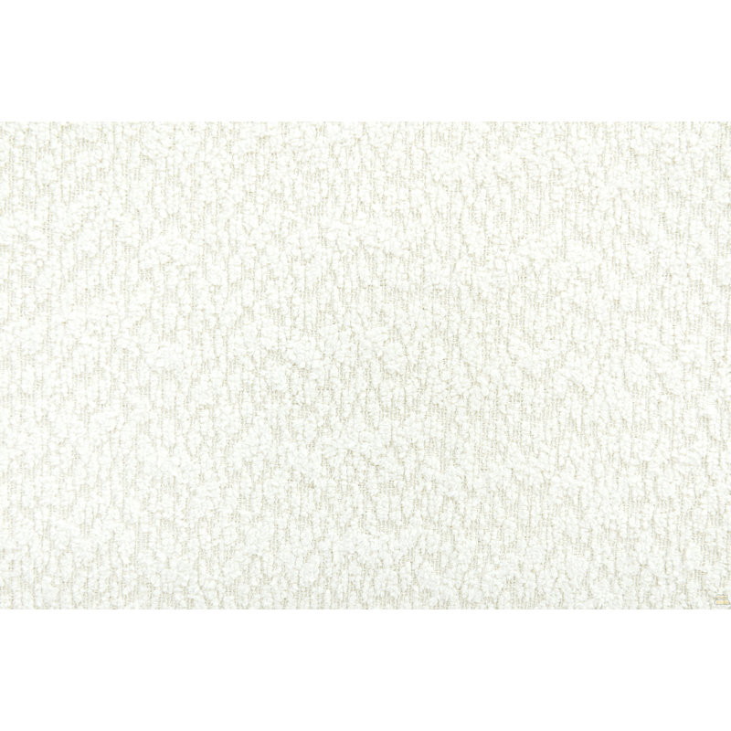 Lit tapissier Boucle avec pieds en bois d'hévéa, très grand