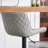 Brinitta Modern Swivel Adjustable Height Bar Stools, Leather Barstools Kitchen Island Counter Stool-1699460765