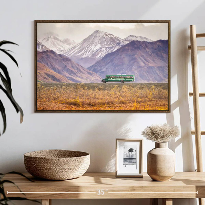 Denali Bus, 37 po x 25 po, Cadre flottant noyer