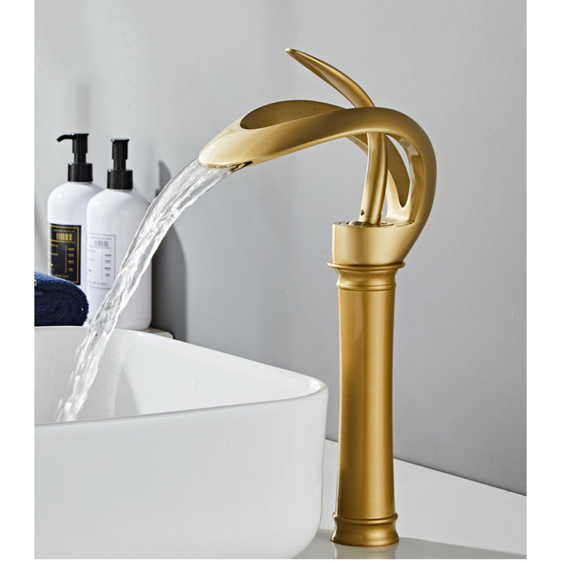 Robinet vasque de salle de bain Creative Creative, Or brossé