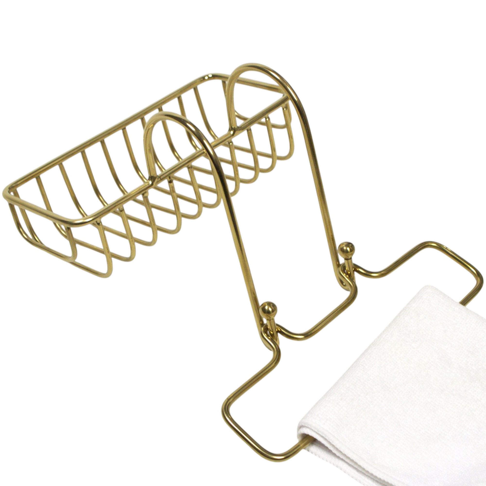 Nantucket Sinks Over-Sink Soap Holder with Towel Ring | Perigold