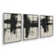 Ensemble de 3 impressions sur toile gris anthracite-106960420-106960419