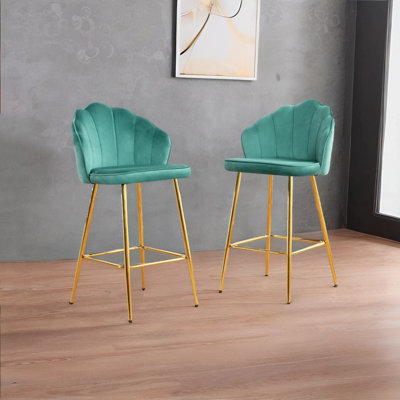 Chaise de bar en forme de coquillage