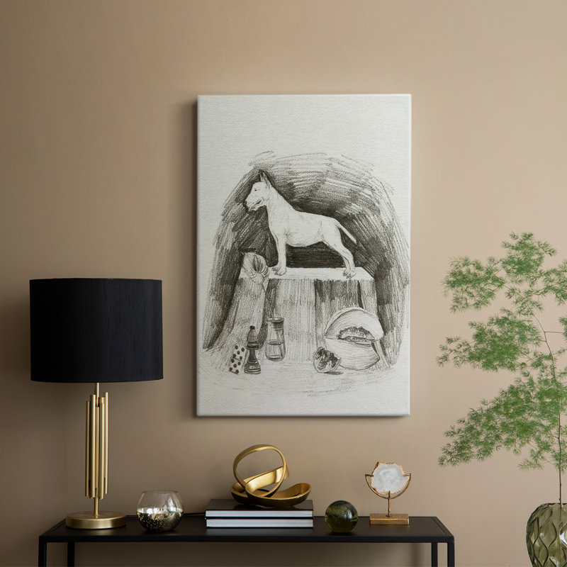 A Gentleman II -Galery Enveloppé Cavas, H 18 po x l 12 po