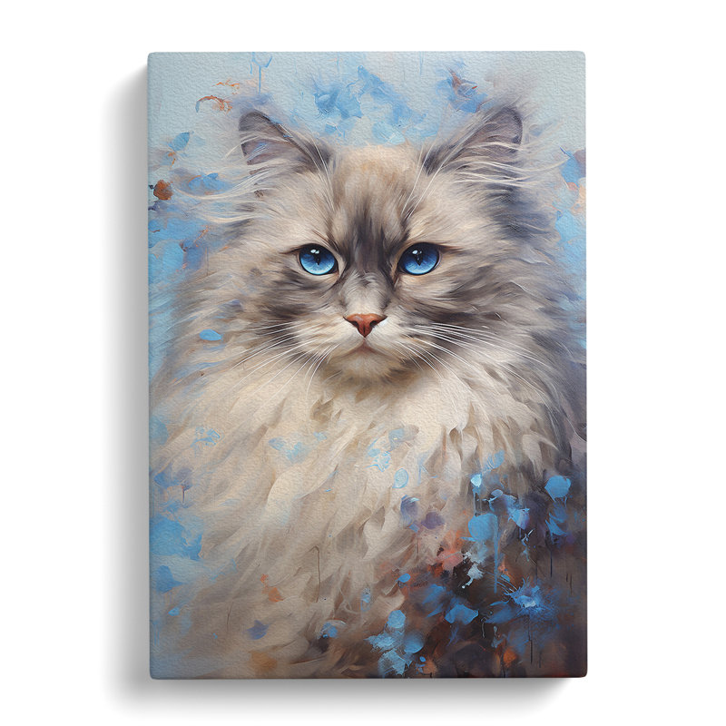 Ragdoll Cat Contemporary No.2 - Wrapped Canvas