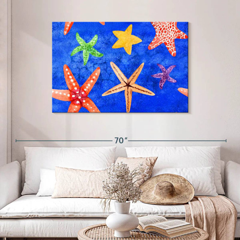 Brampt Underwater Starfish Pattern, 30" H x 45" W