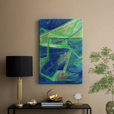 GeometricInCoolI -Custom Wrapped Gallery Cavas