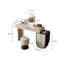 Meuble-lavabo en bois manufacturé blanc et noir 47,24 po