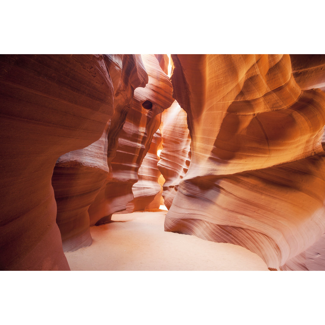 Leinwandbild Horizontalansicht des berühmten Antelope Canyon