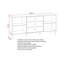 Nathainel 160cm Sideboard