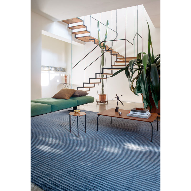 Lineage Navy Area Rug, Rectangle 4' x 6'
