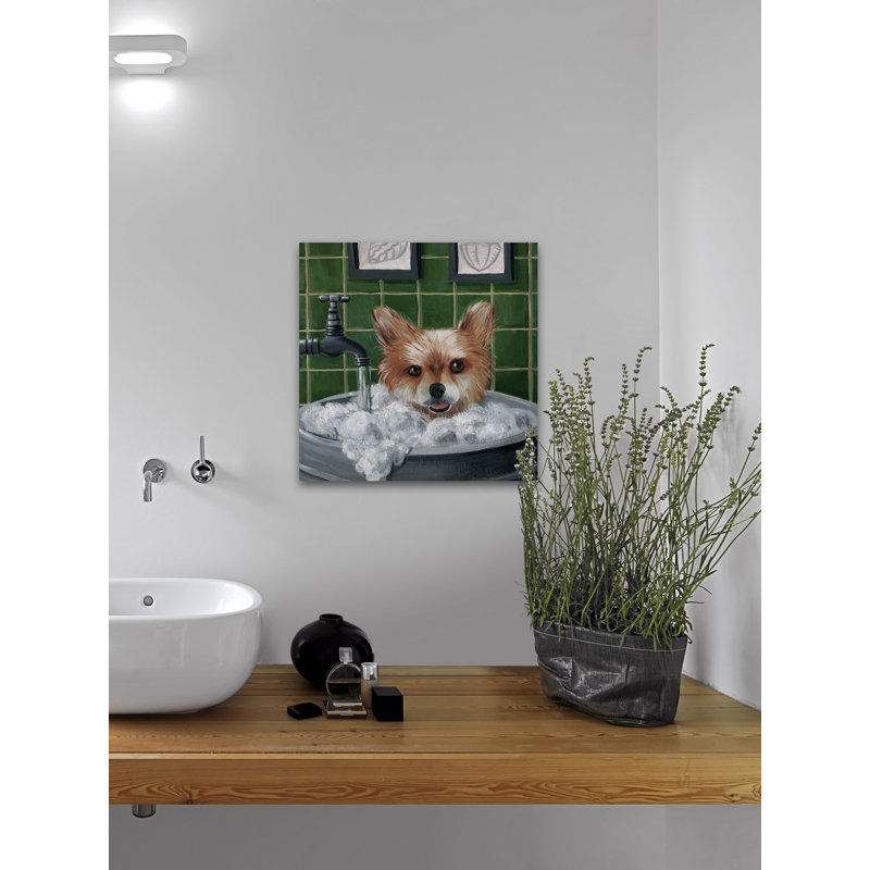 Enjoy The Bubbles - Wrapped Canvas Painting, 45cm H x 45cm W x 3.81cm D
