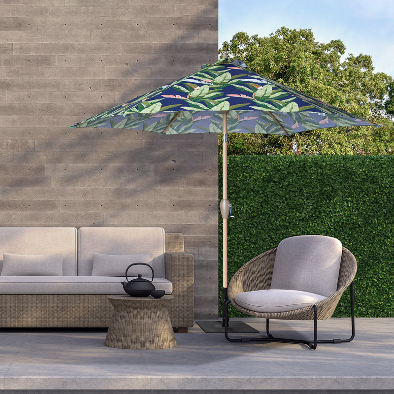 Parasol de marché avec manivelle 58,4 po Levonta