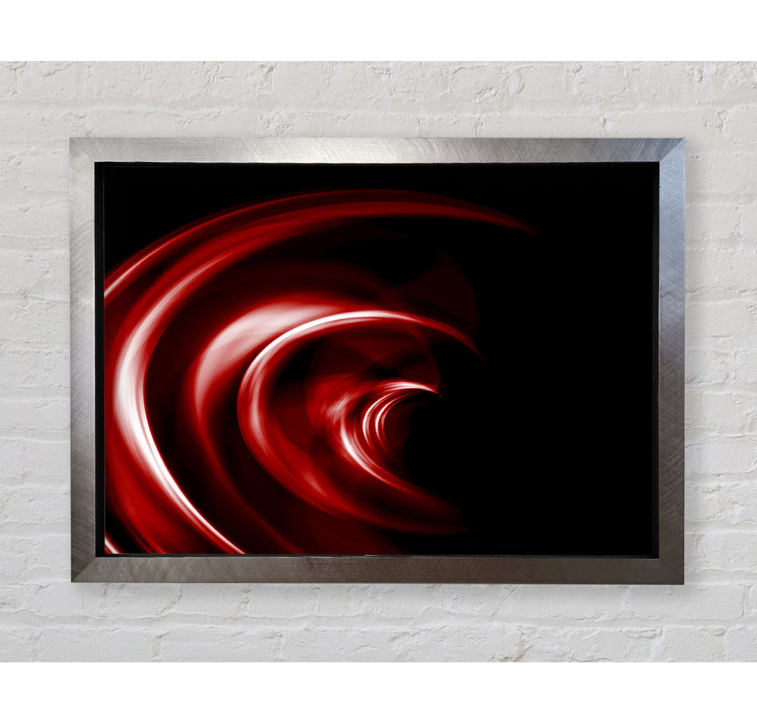 Gerahmtes Wandbild Helter-Skelter Deep Red