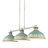 Kinsley 3-Light Linear Pendant In Aged Galvanized Steel With Antique-491031586