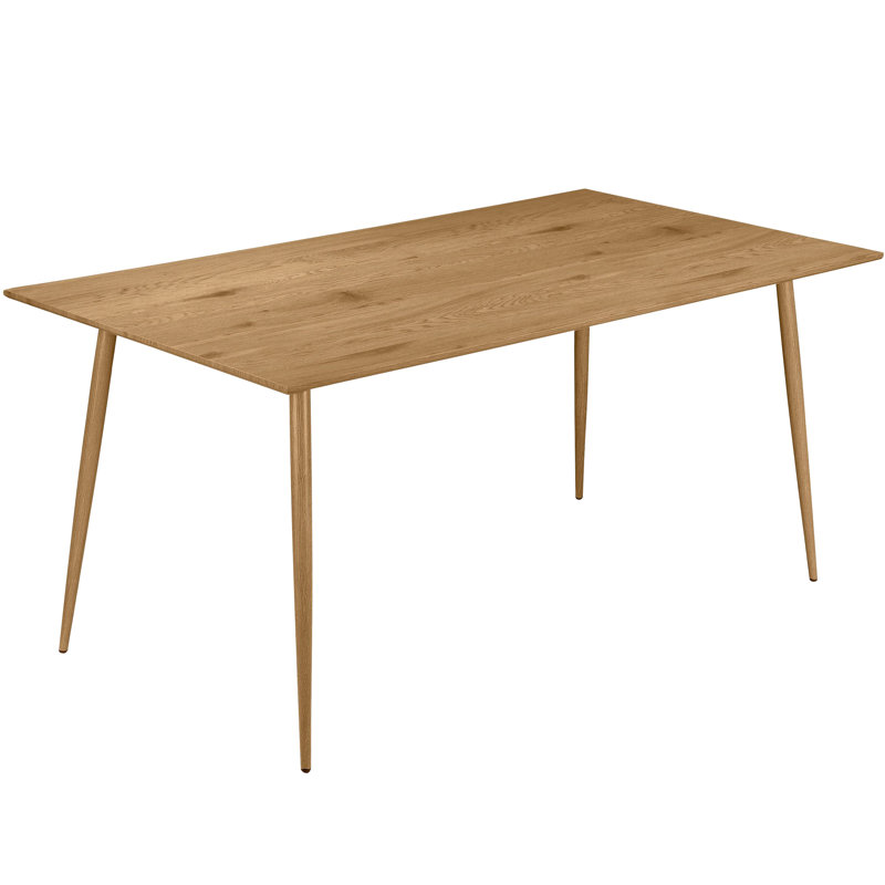 Armendariz Solid Wood Base Dining Table, Oak, H76 x L160 x W90cm
