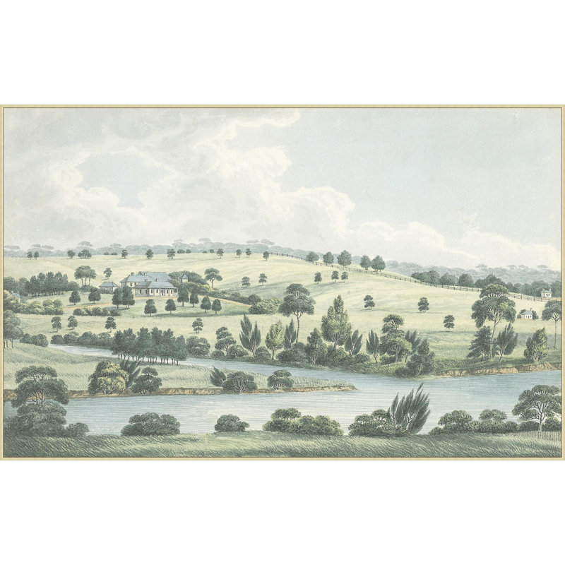 Lillian August " Soft Blue Countryside " by Lillian August