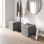 30cm Wide Square No Pattern Standard Ottoman