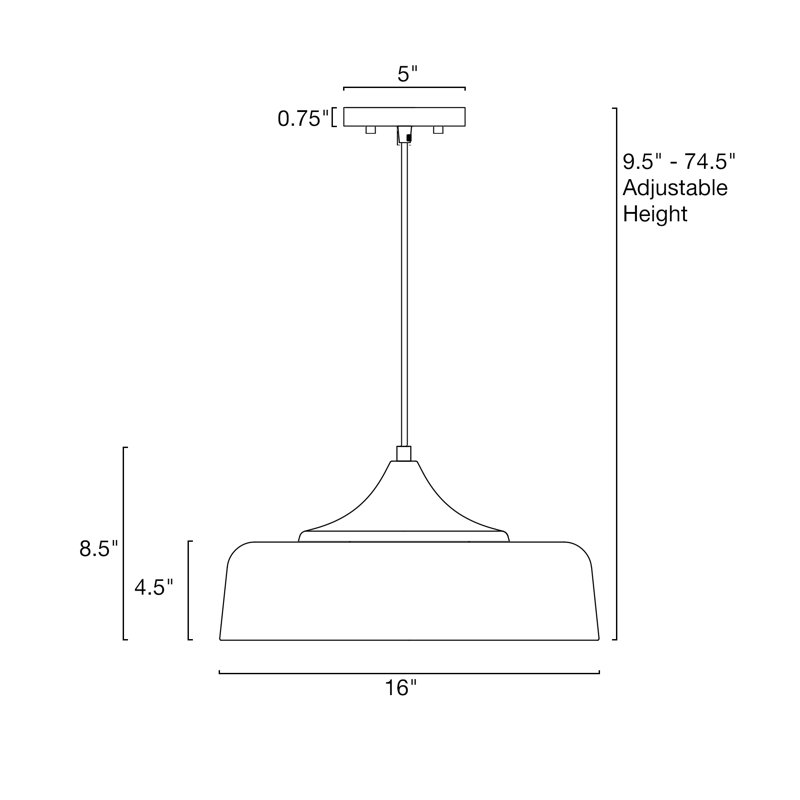 Deylin 1 - Light Dome Pendant