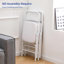 Chaise pliante ultra épaisse rembourrée - Chaise en métal confortable pour l'intérieur et l'extérieur - blanc-869176476
