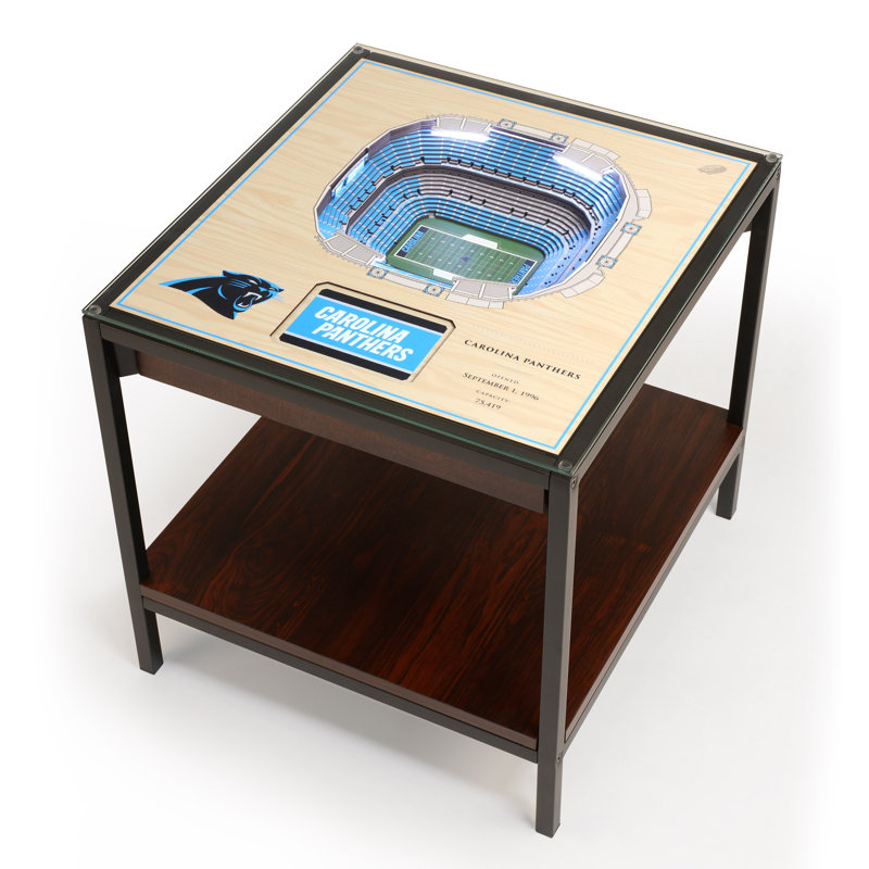 Husik NFL 25-Layer StadiumViews Lighted End Table, Carolina Panthers