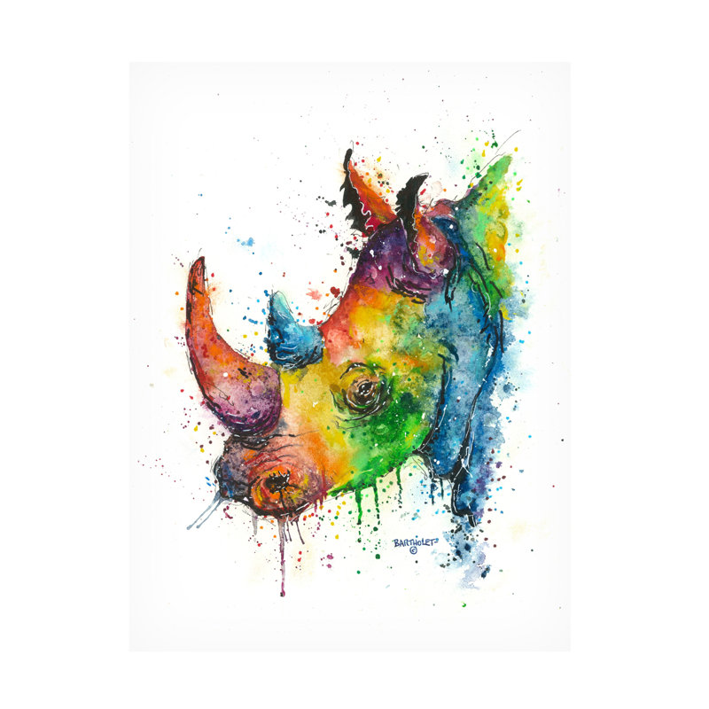 «Dave Bartholet Los Rhinos», art sur toile, H 18 po x l 24 po